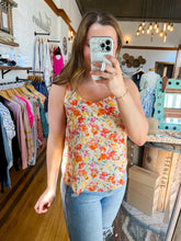 Load image into Gallery viewer, Spring Florals Spaghetti Tank
