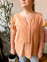 Load image into Gallery viewer, Curvy Dusty Peach Blouse
